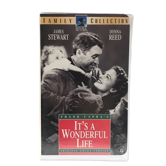 Vintage Other - ✨Sold✨It’s A Wonderful Life Vintage VHS Frank Capra’s Original Uncut Version